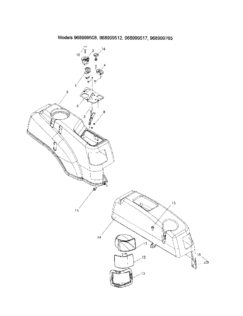 Ignition system Diagram and Parts List for Z4619-968999656  Husqvarna Lawn Mower