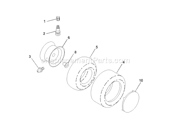 Page K Diagram and Parts List for YTH190 (954001972A) (1995-03) Husqvarna Lawn Tractor