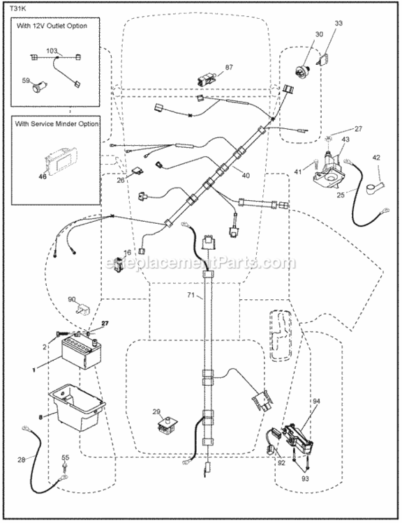 Page D Diagram and Parts List for 960480001 2010-02 Husqvarna Lawn Tractor