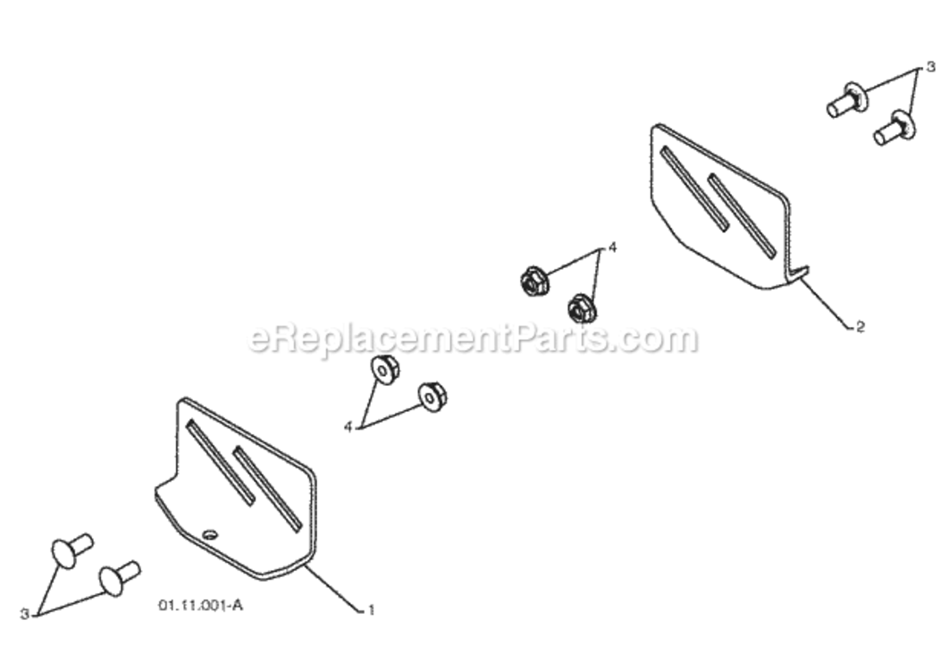 Auger_HousingImpeller_Assembly Diagram and Parts List for 96194000801 2010-03 Husqvarna Snow Blower