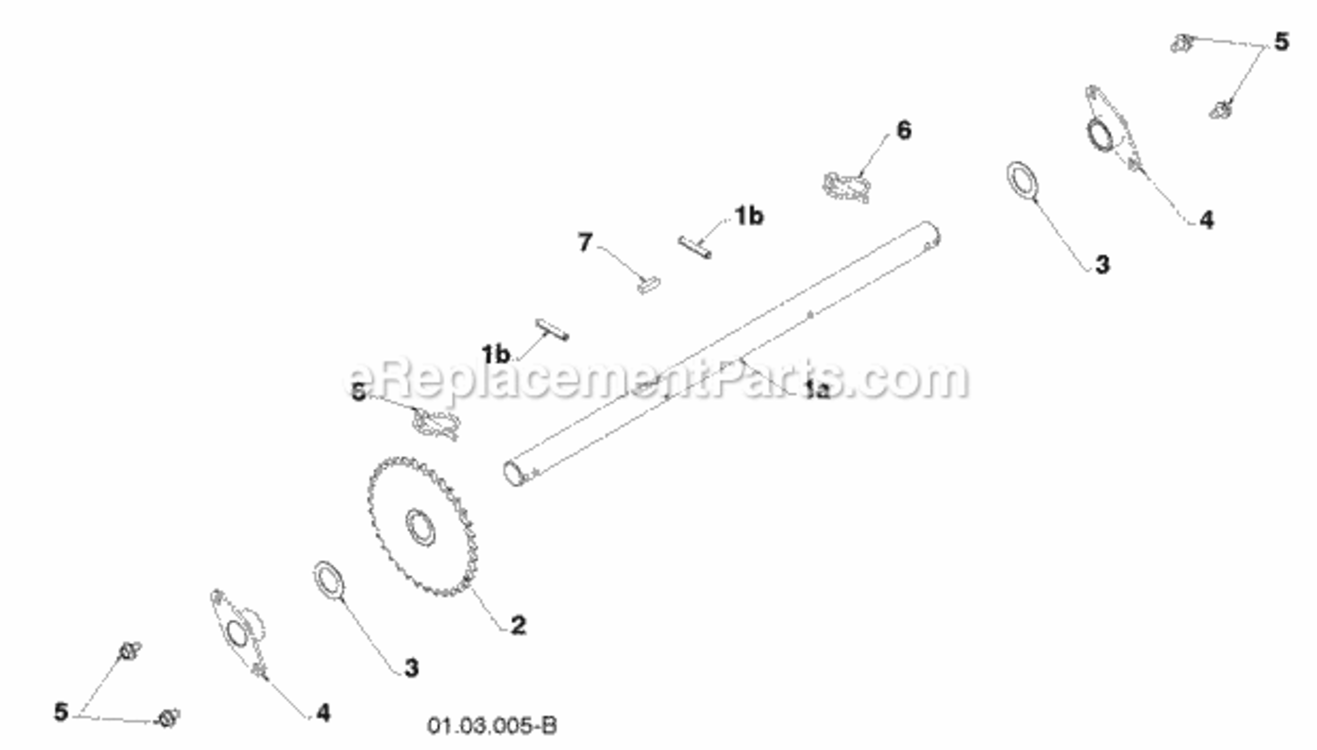 Drive Diagram and Parts List for 96194000801 2010-03 Husqvarna Snow Blower