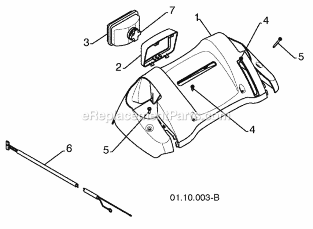 Page O Diagram and Parts List for 96194000801 2010-03 Husqvarna Snow Blower