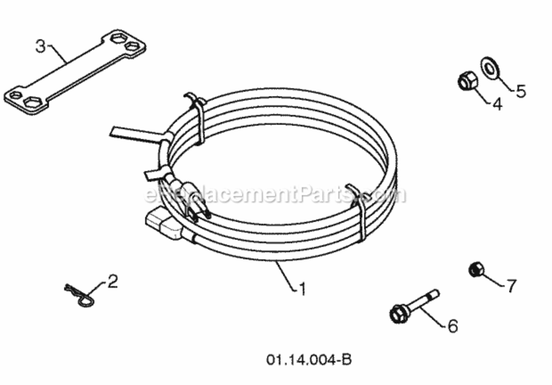 Page E Diagram and Parts List for 96194000801 2010-03 Husqvarna Snow Blower