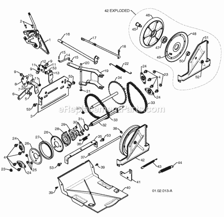 Page P Diagram and Parts List for 96194000901 2009-08 Husqvarna Snow Blower