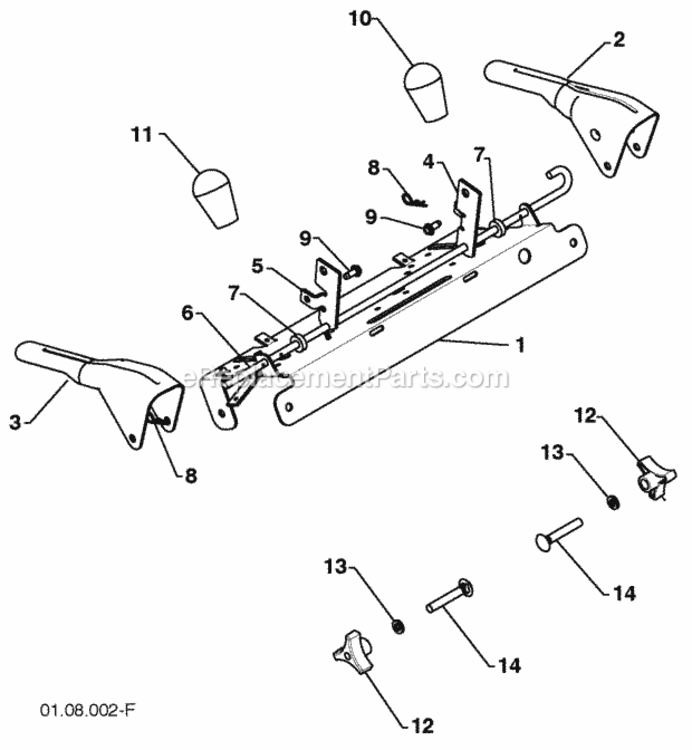 Page S Diagram and Parts List for 96194000901 2009-08 Husqvarna Snow Blower