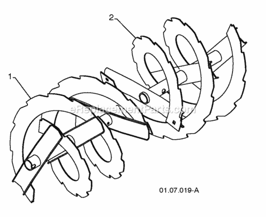 Page B Diagram and Parts List for 96194000901 2009-08 Husqvarna Snow Blower