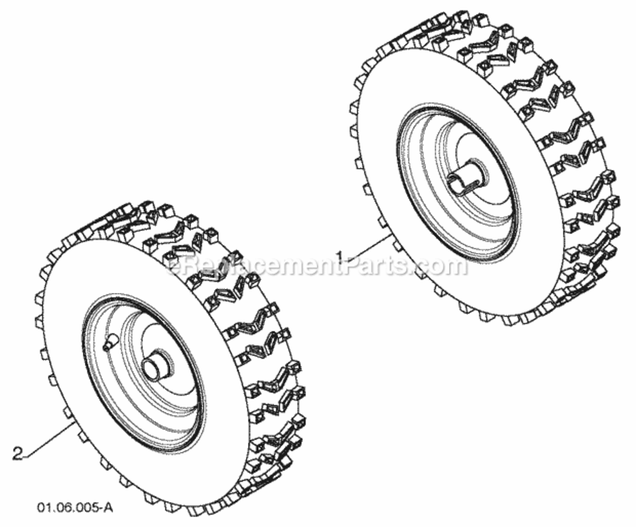 Page X Diagram and Parts List for 96194000901 2009-08 Husqvarna Snow Blower