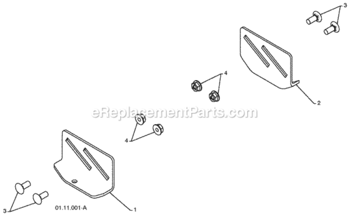 Page D Diagram and Parts List for 96194000901 2009-08 Husqvarna Snow Blower