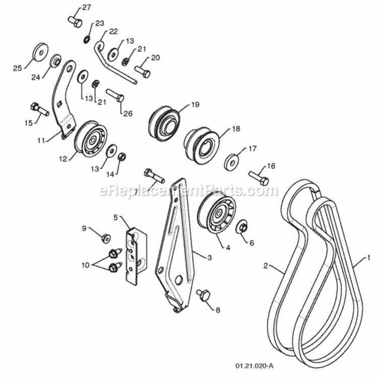 Page I Diagram and Parts List for 96194000901 2009-08 Husqvarna Snow Blower