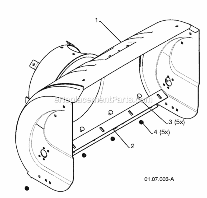 Page B Diagram and Parts List for 96194000901 2010-06 Husqvarna Snow Blower