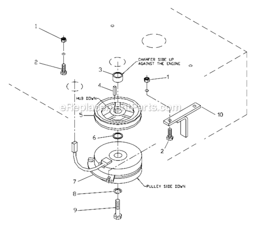 Engine_Assembly Diagram and Parts List for 968999168 ZTHKW4818A Husqvarna Lawn Tractor