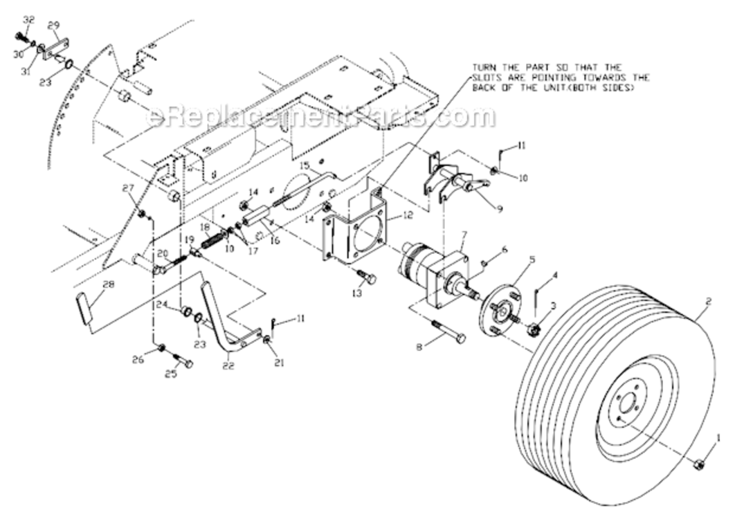 Park_Brake_Assembly Diagram and Parts List for 968999168 ZTHKW4818A Husqvarna Lawn Tractor