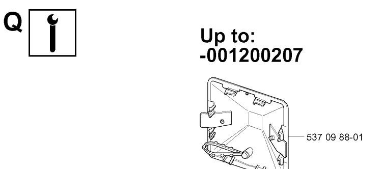 Service Updates Diagram and Parts List for 338XPT 20031800001-20034400000 Husqvarna Chainsaw