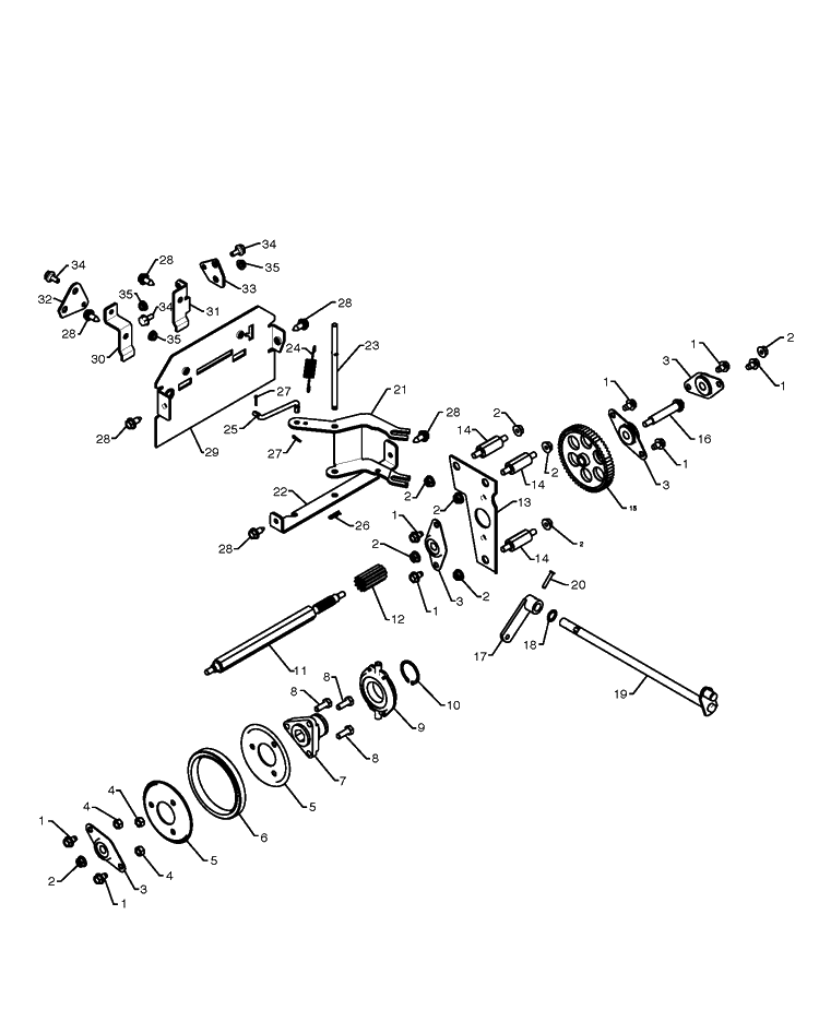 Drive Diagram and Parts List for 1830SB 2010-08 Husqvarna Snow Blower