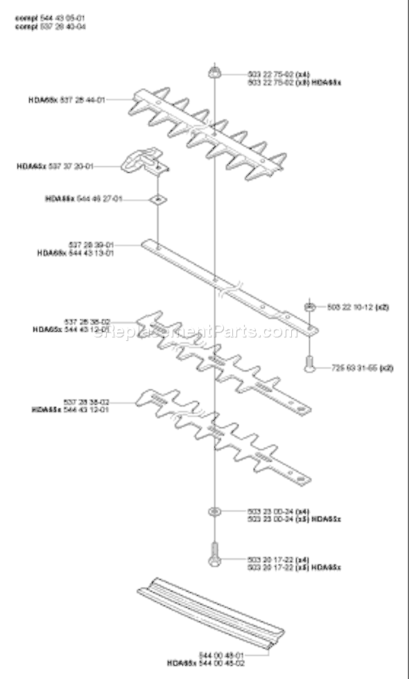 Page H Diagram and Parts List for 323HE3 2007-01 Husqvarna Trimmer