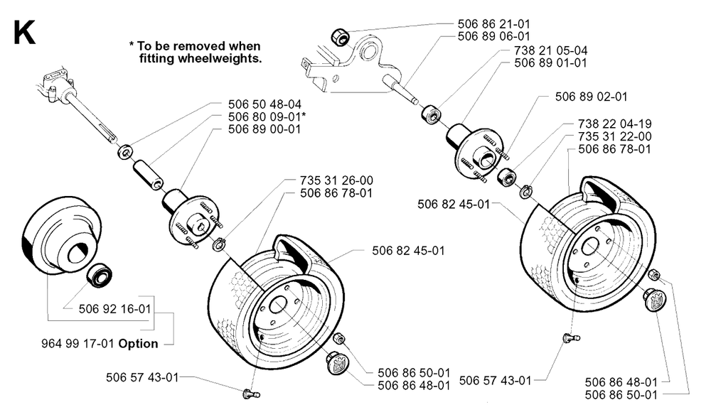 Pedals 3 Diagram and Parts List for PF21 2001-02 Husqvarna Lawn Tractor
