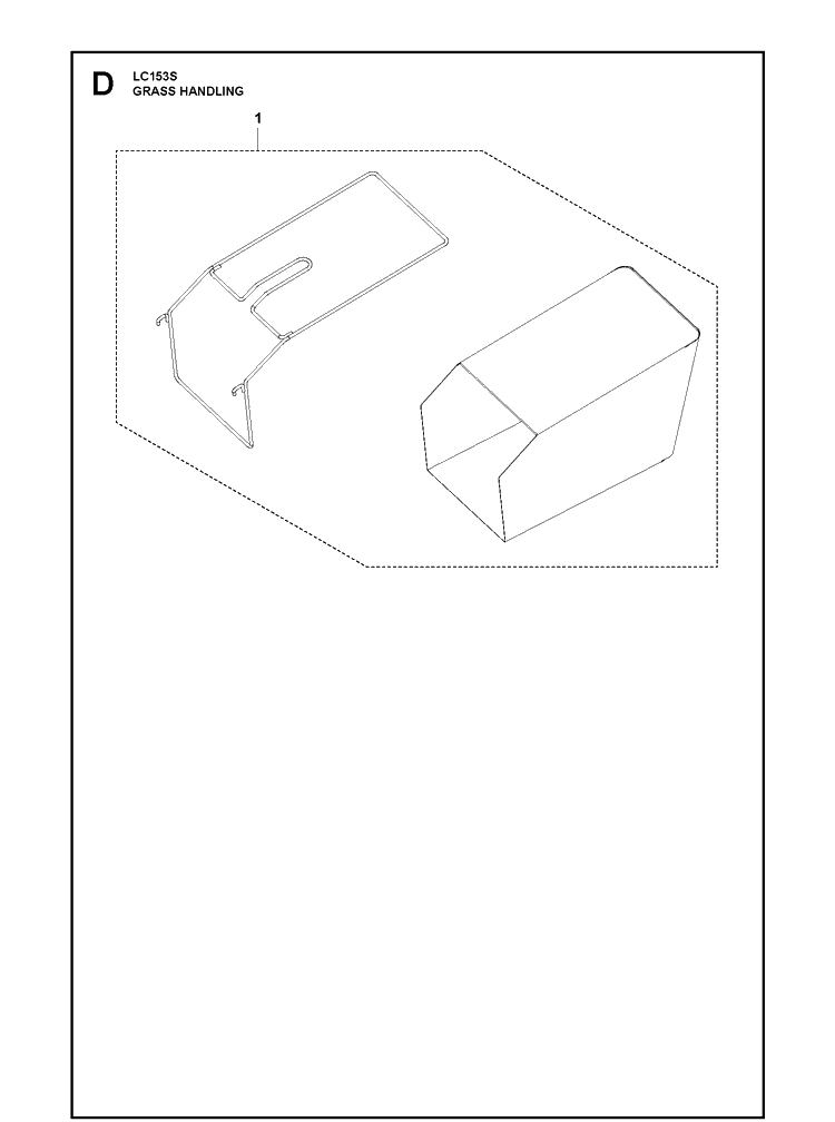 Collector Diagram and Parts List for LC153S (967988601)(2019-11) Husqvarna Lawn Mower