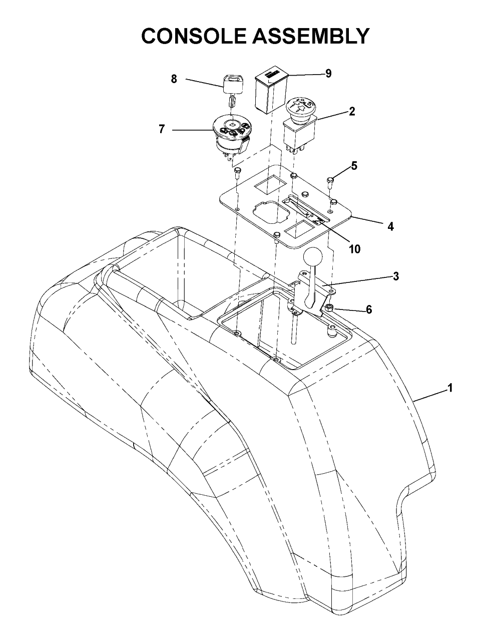 Control Panel And Discharge Chute Diagram and Parts List for CZ4815KAA (968999219)(2003-05) Husqvarna Lawn Mower