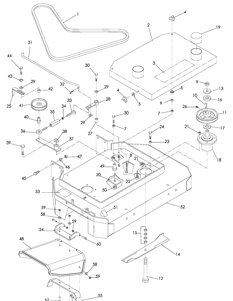 32/36 Inch Cutting Deck Diagram and Parts List for WG3213P (968999114)(2008-06) Husqvarna Lawn Mower