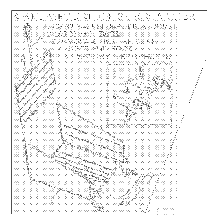 Spare Parts For Grass Catcher Diagram and Parts List for 64NOVOCUTREEL 1999-01 Husqvarna Lawn Mower