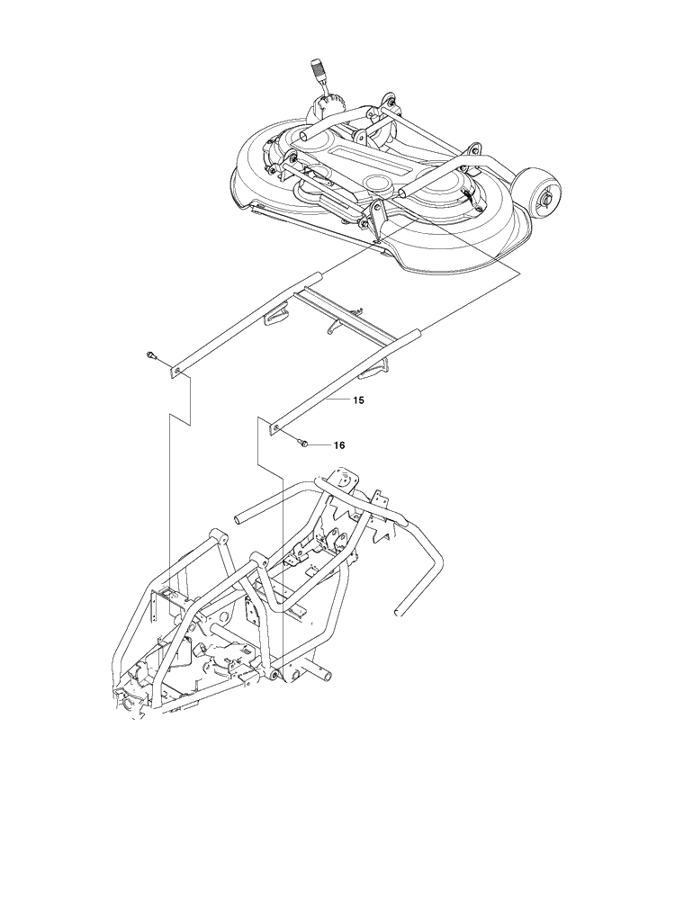 Chassis / Frame Diagram and Parts List for R111B (965996885)(2010-07) Husqvarna Lawn Mower
