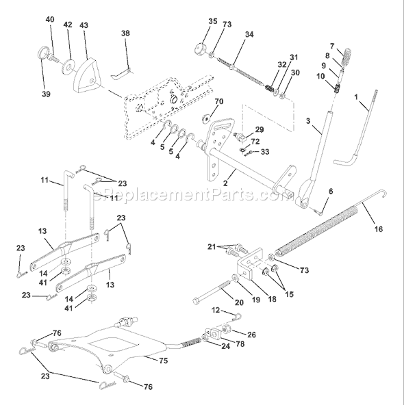 Page F Diagram and Parts List for GTH2250B (954567093) (2001-02) Husqvarna Lawn Tractor