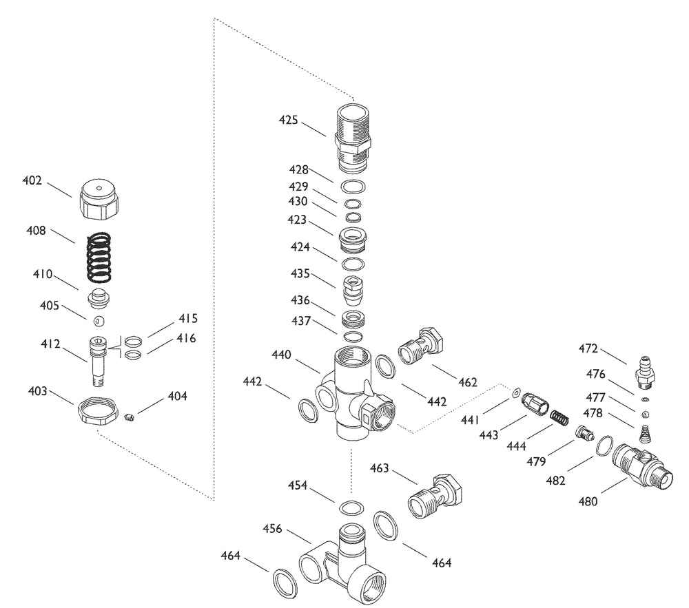 Unloader Diagram and Parts List for 1906-0  Husqvarna Pressure Washer