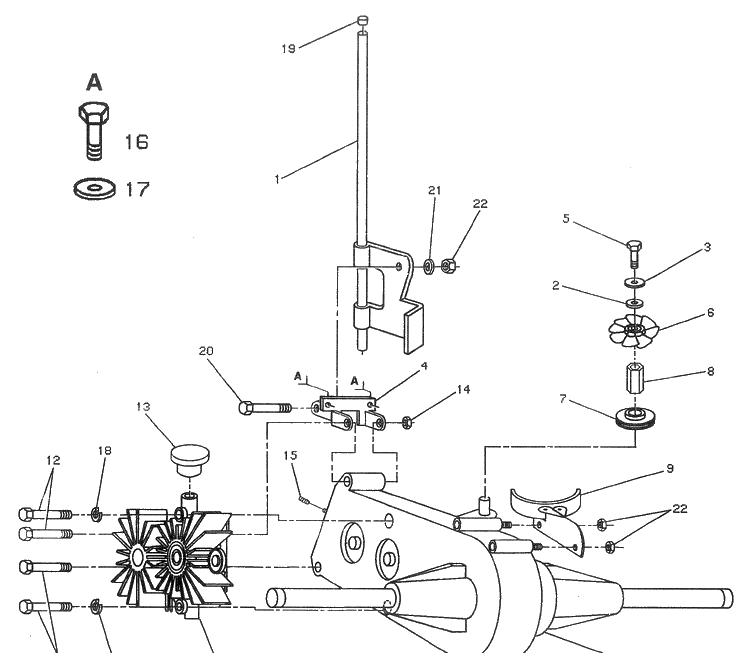 Sundstrand Pump    2 Diagram and Parts List for WP18H44A 1992-02 Husqvarna Lawn Mower
