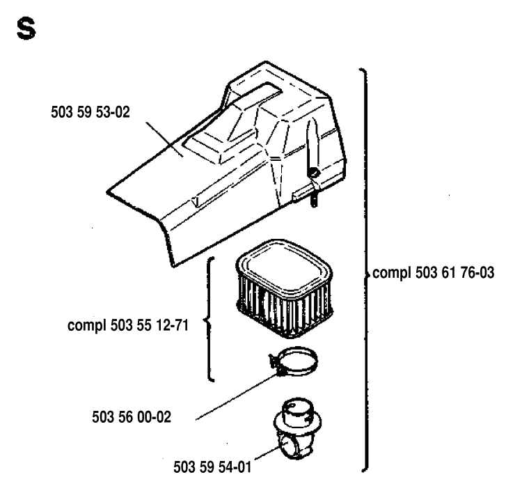 Accessories 3 Diagram and Parts List for 288 19933600001-19974900000 Husqvarna Chainsaw