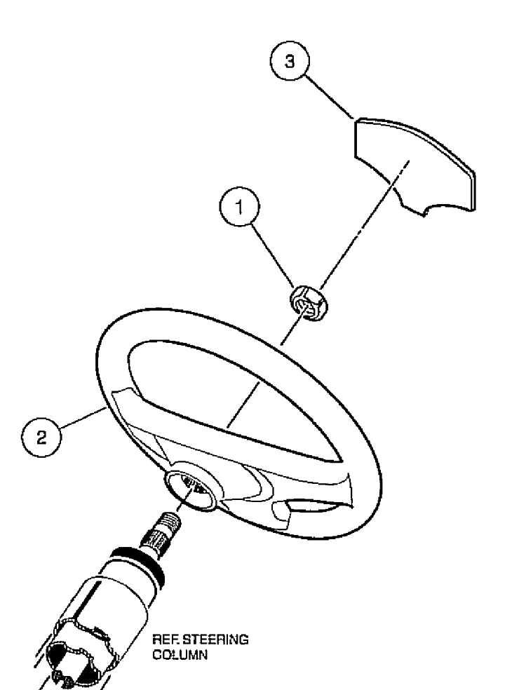 Steering Wheel Diagram and Parts List for HUV4210GXP 2005-06 Husqvarna Lawn Tractor