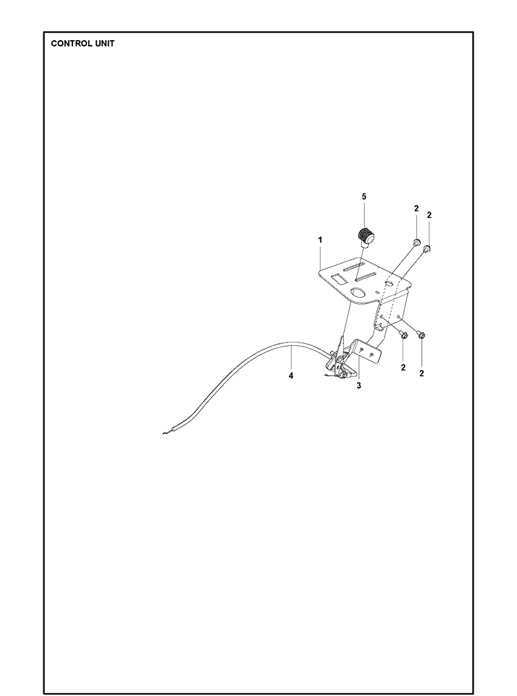 Controls Diagram and Parts List for R213C  Husqvarna Lawn Mower