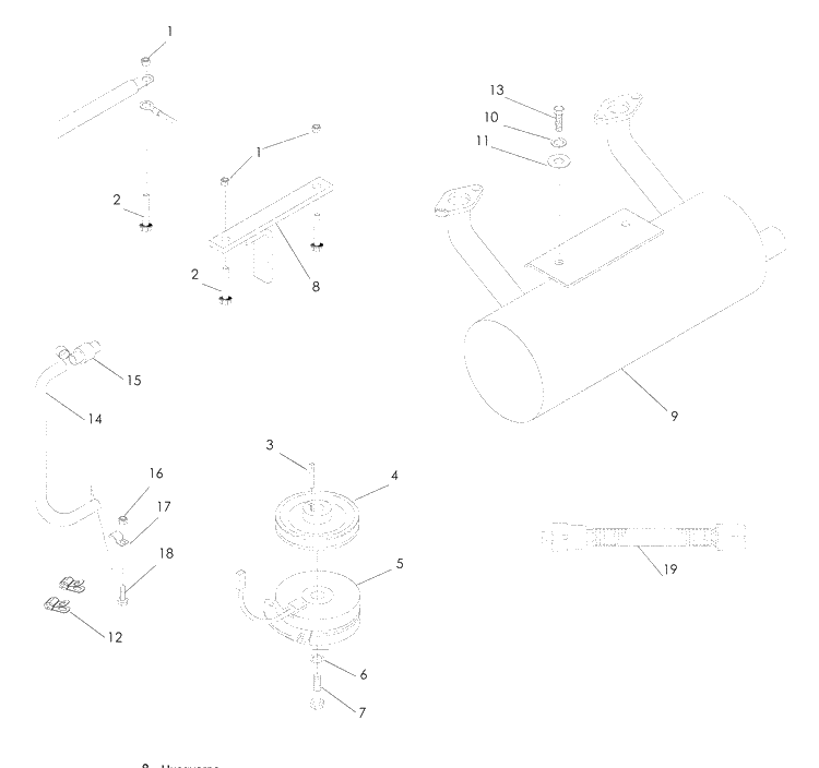 Engine Plate Diagram and Parts List for LZF5227 (966956701)(2008-06) Husqvarna Lawn Mower
