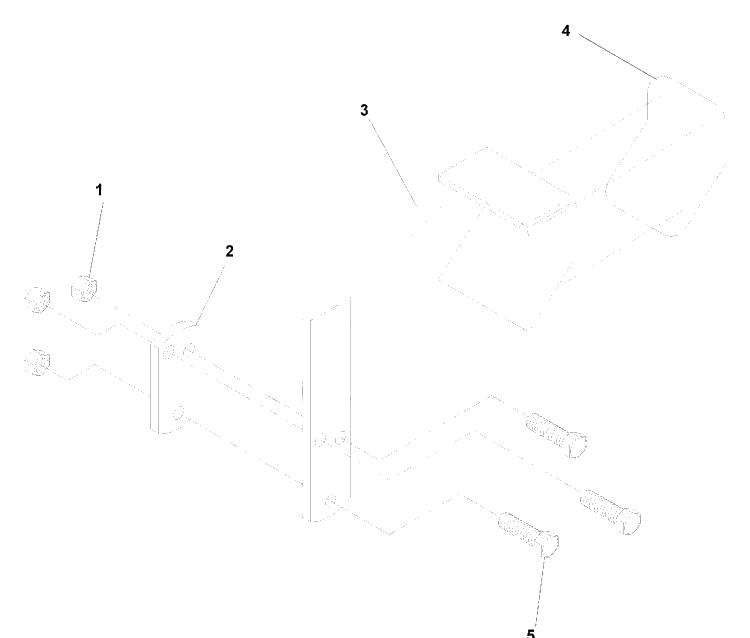Foot Pedal Diagram and Parts List for BZ6127D (968999218) (BAM) (033600000 and Up)(2004-11) Husqvarna Lawn Mower