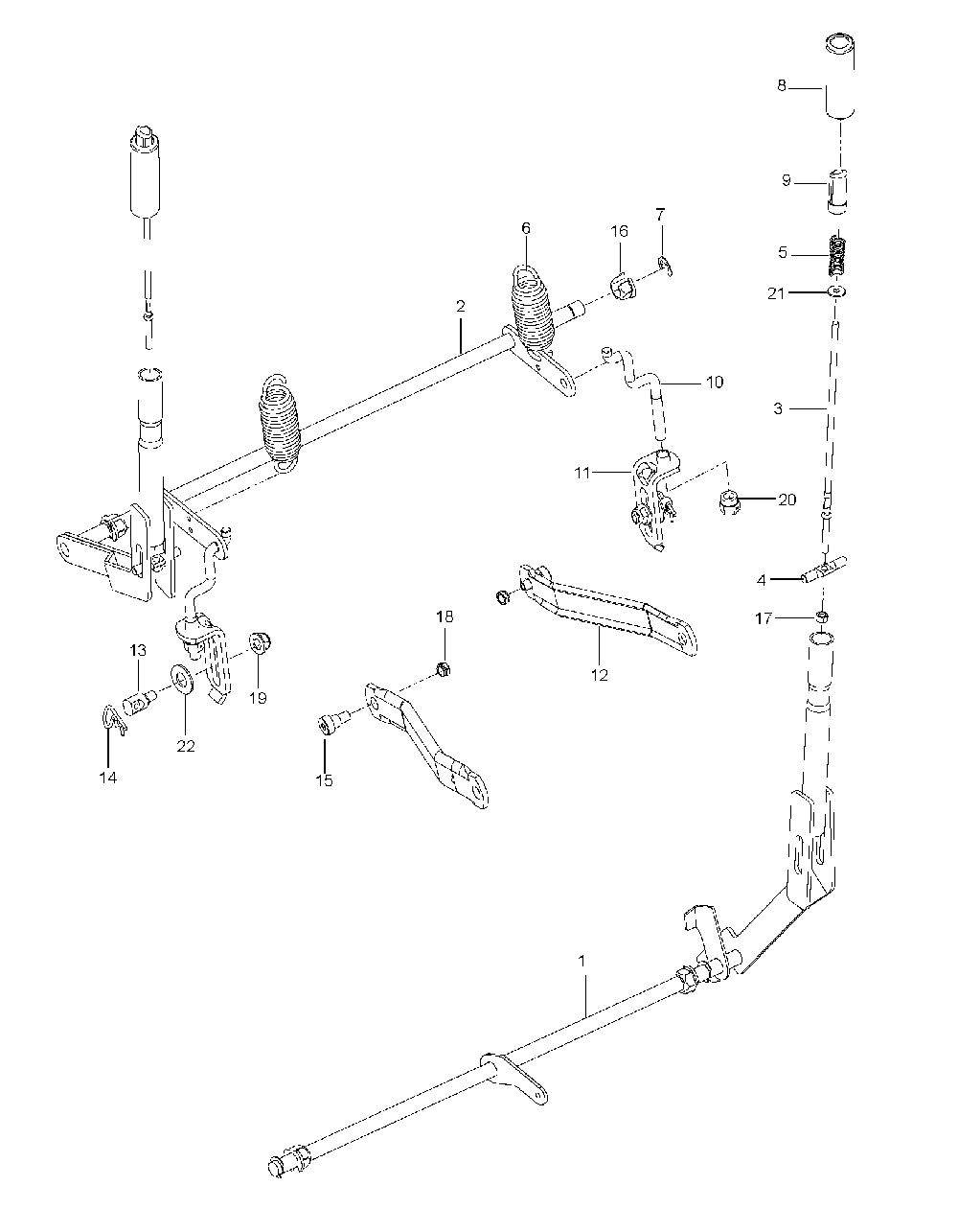 Brake / Rear Mower Lift Diagram and Parts List for EZC4824BF (966047501)(2010-05) Husqvarna Lawn Tractor