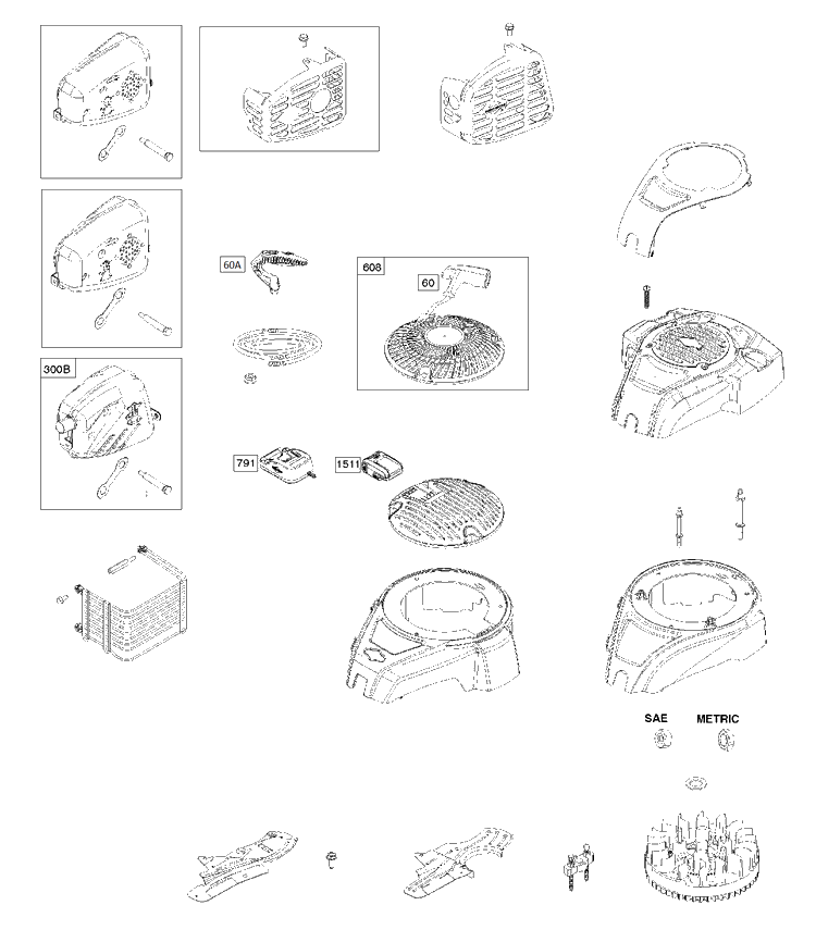 Starter Diagram and Parts List for 1006072116H8 2017-01 Husqvarna Engine