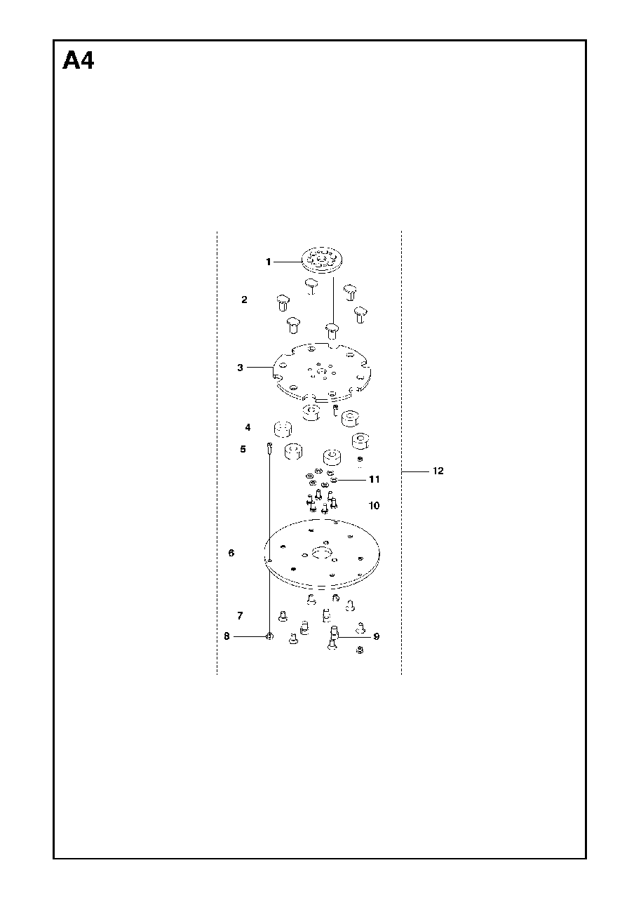 Grinding Head Diagram and Parts List for PG820 (0904-1 & Above)(2009-07) Husqvarna Sander Grinder