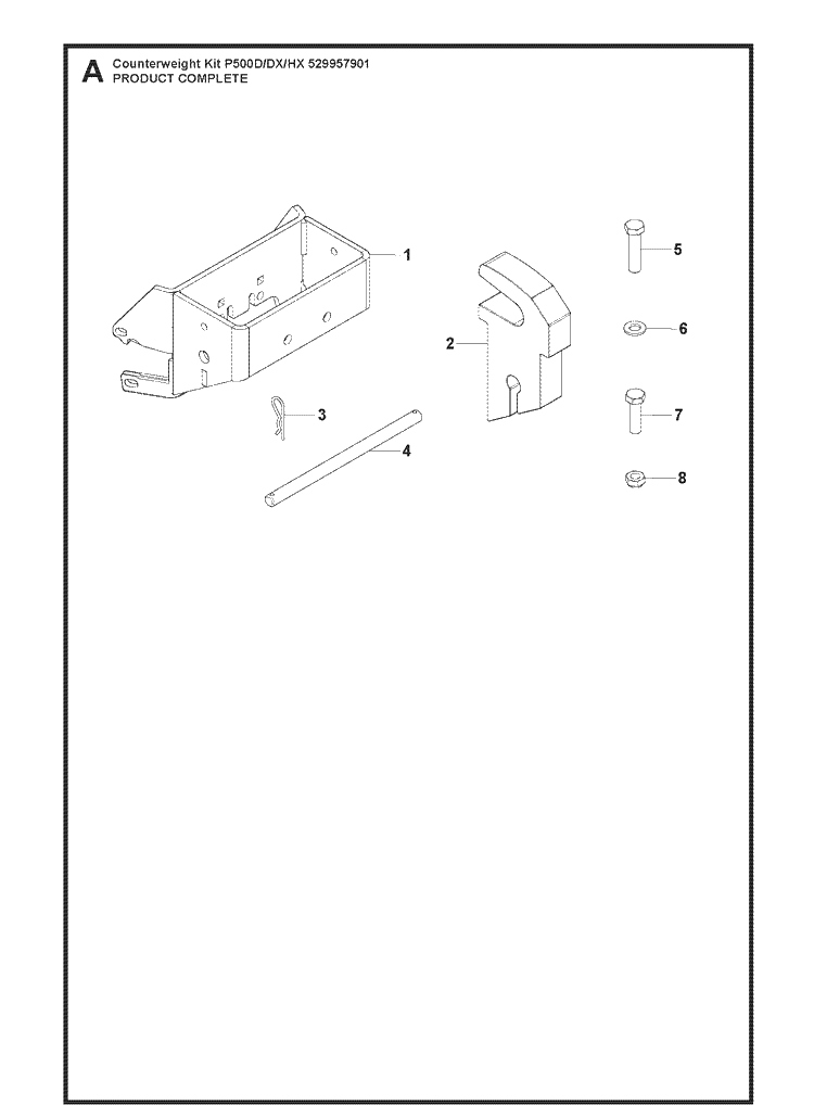 Product Complete Diagram and Parts List for 529957901 2021 Husqvarna Lawn Tractor Accessories