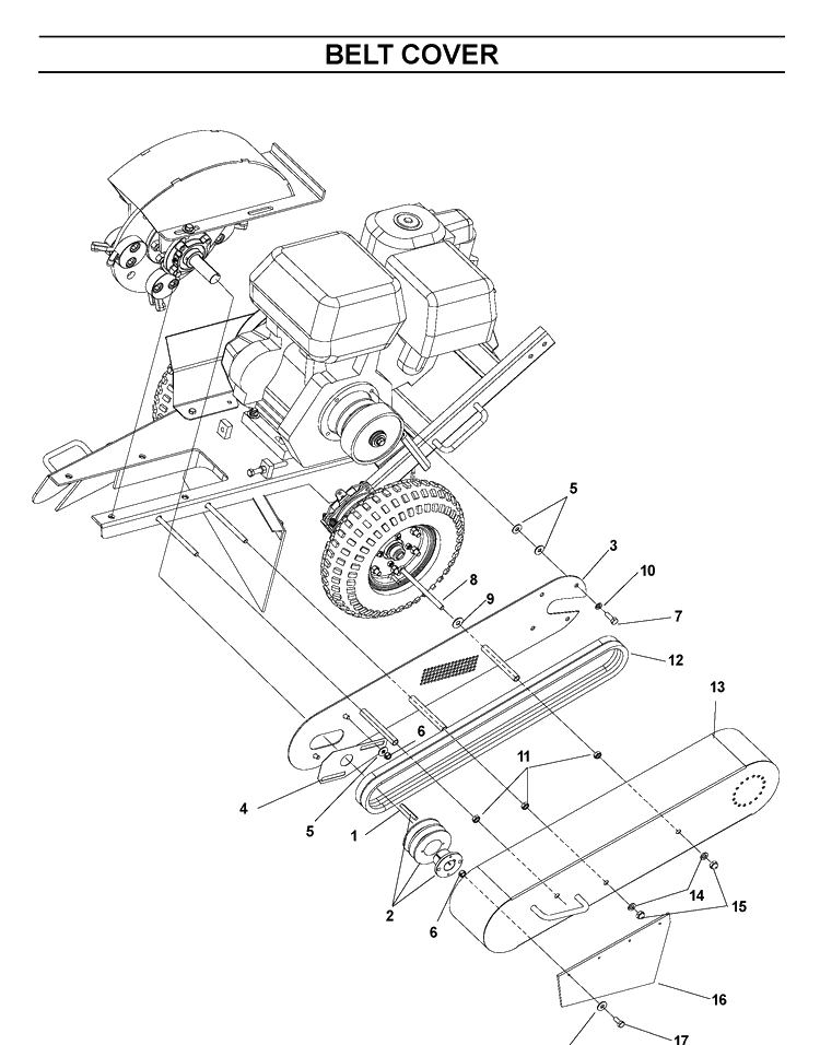 Cover Diagram and Parts List for SG13 (968999239)(2005-02) Husqvarna Lawn Tractor Accessories