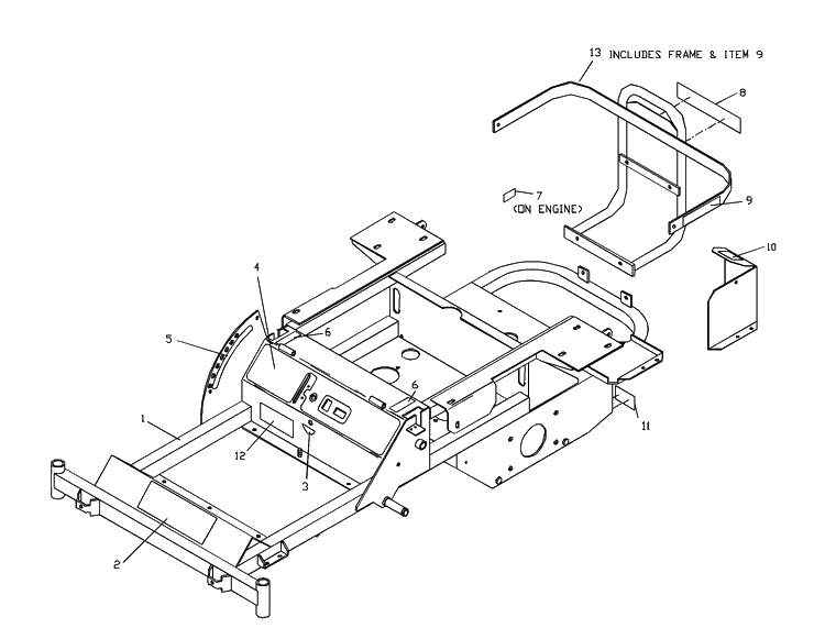 Frame Decals Diagram and Parts List for ZTHKW4818 2001-09 Husqvarna Lawn Mower