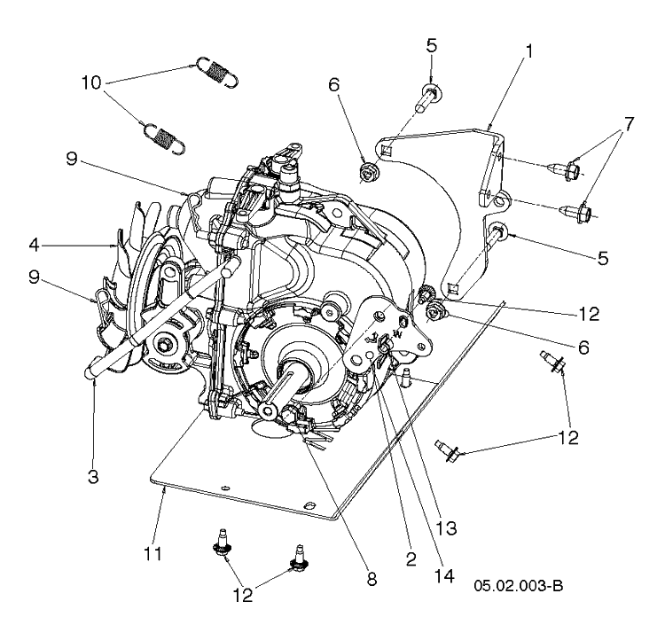 Drive 4 Diagram and Parts List for ST424  Husqvarna Snow Blower