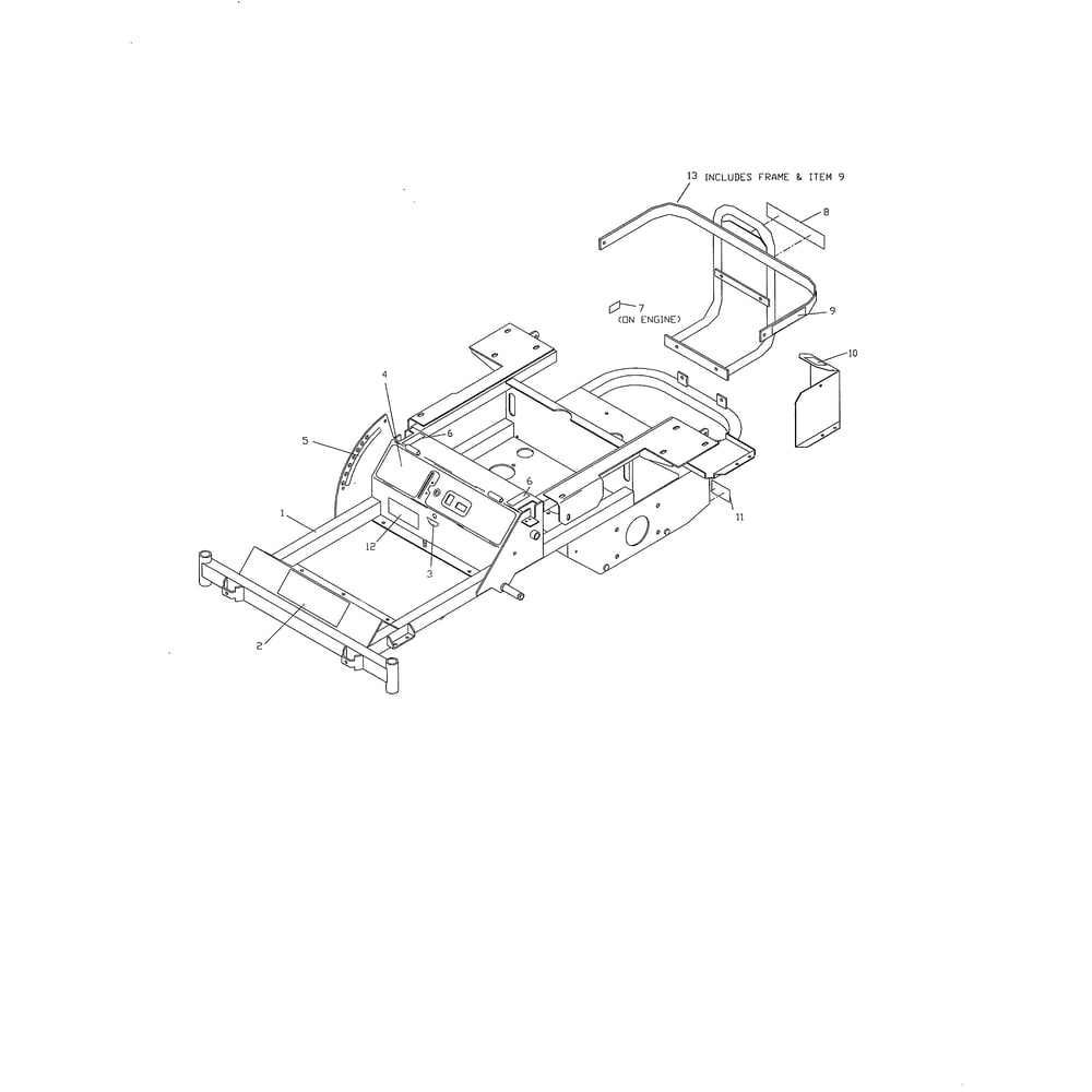 Frame Decals Diagram and Parts List for ZTHQL4221A 968999172 Husqvarna Lawn Tractor