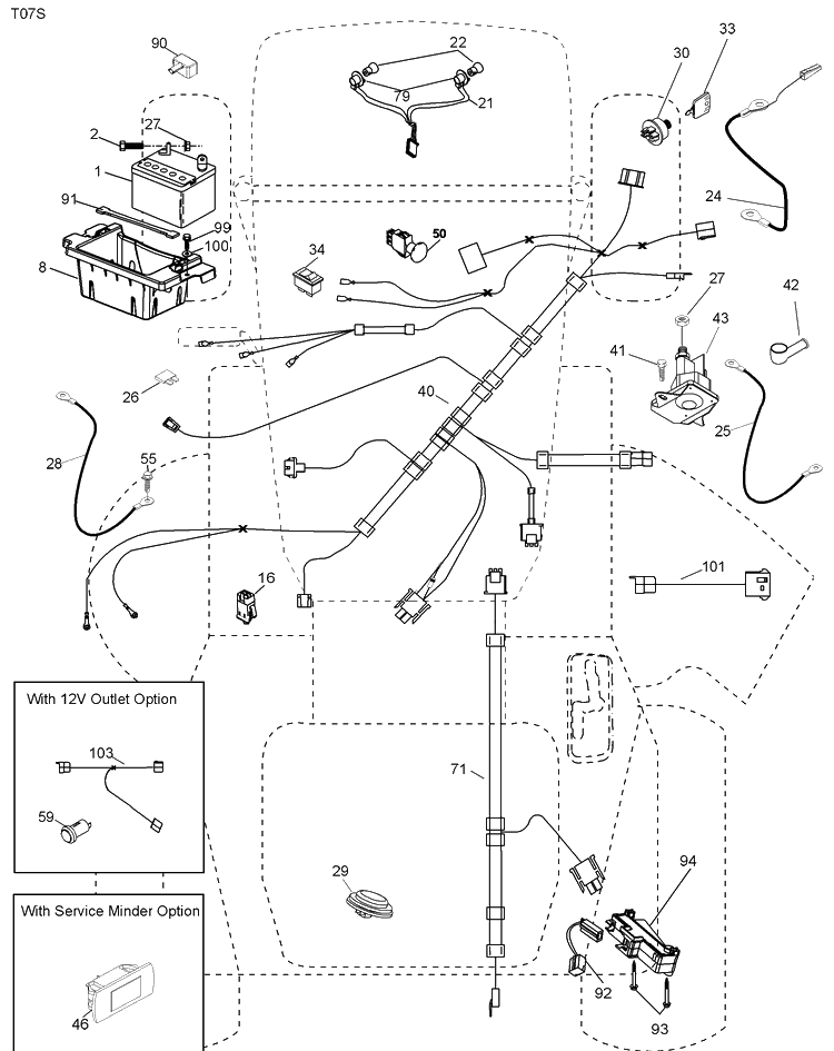 Electrical Diagram and Parts List for 2748GLS (96043005000)(2008-03) Husqvarna Lawn Mower