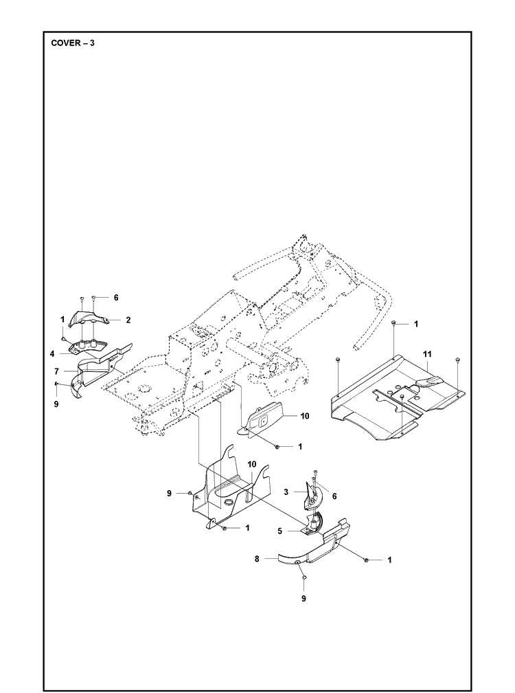 Cover Diagram and Parts List for R216TAWD 2021-11 Husqvarna Lawn Mower