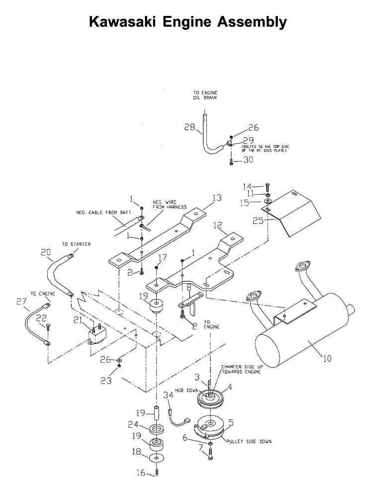 Engine 4 Diagram and Parts List for ZTH6125 (968999186)(2006-04) Husqvarna Lawn Mower