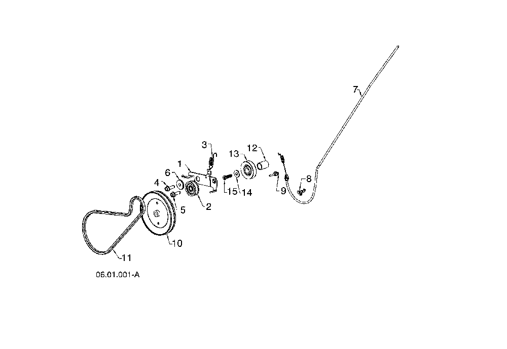 Drive assembly Diagram and Parts List for ST151-96183000405  Husqvarna Snow Blower