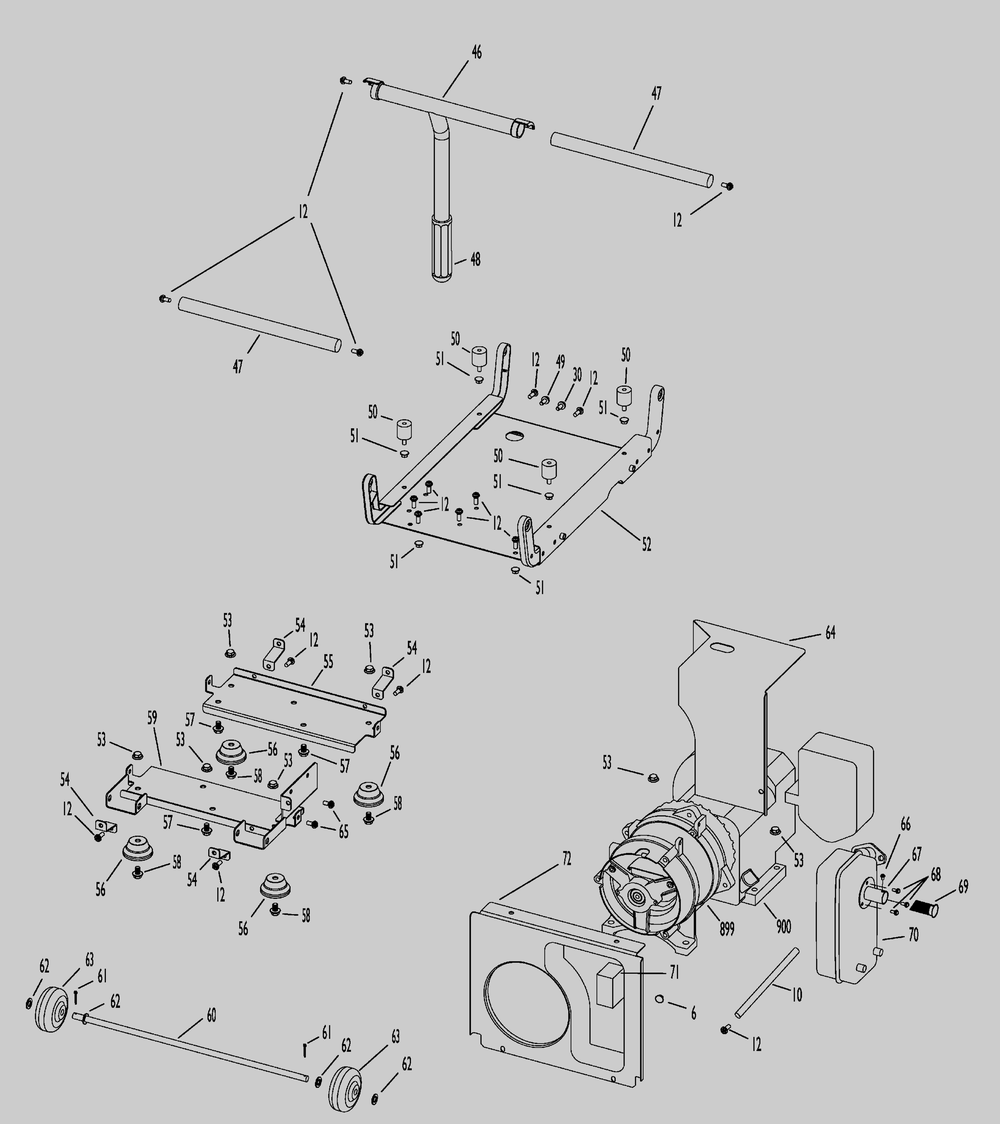 Main Unit (Part 2) Diagram and Parts List for 030330-0  Husqvarna Generator
