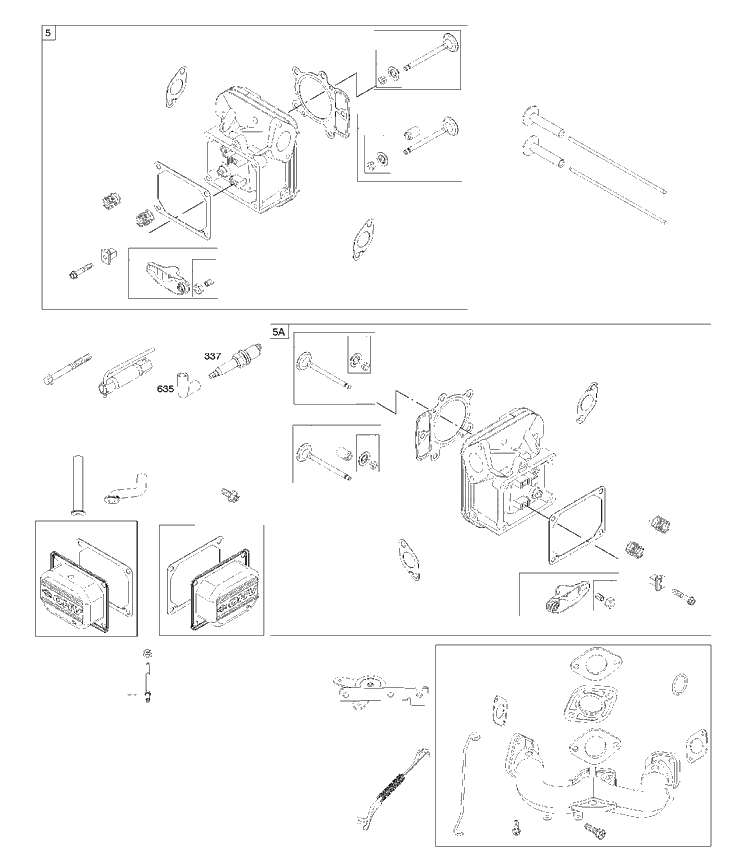 Cylinder Cover Diagram and Parts List for 4055773220B1 2017-01 Husqvarna Engine