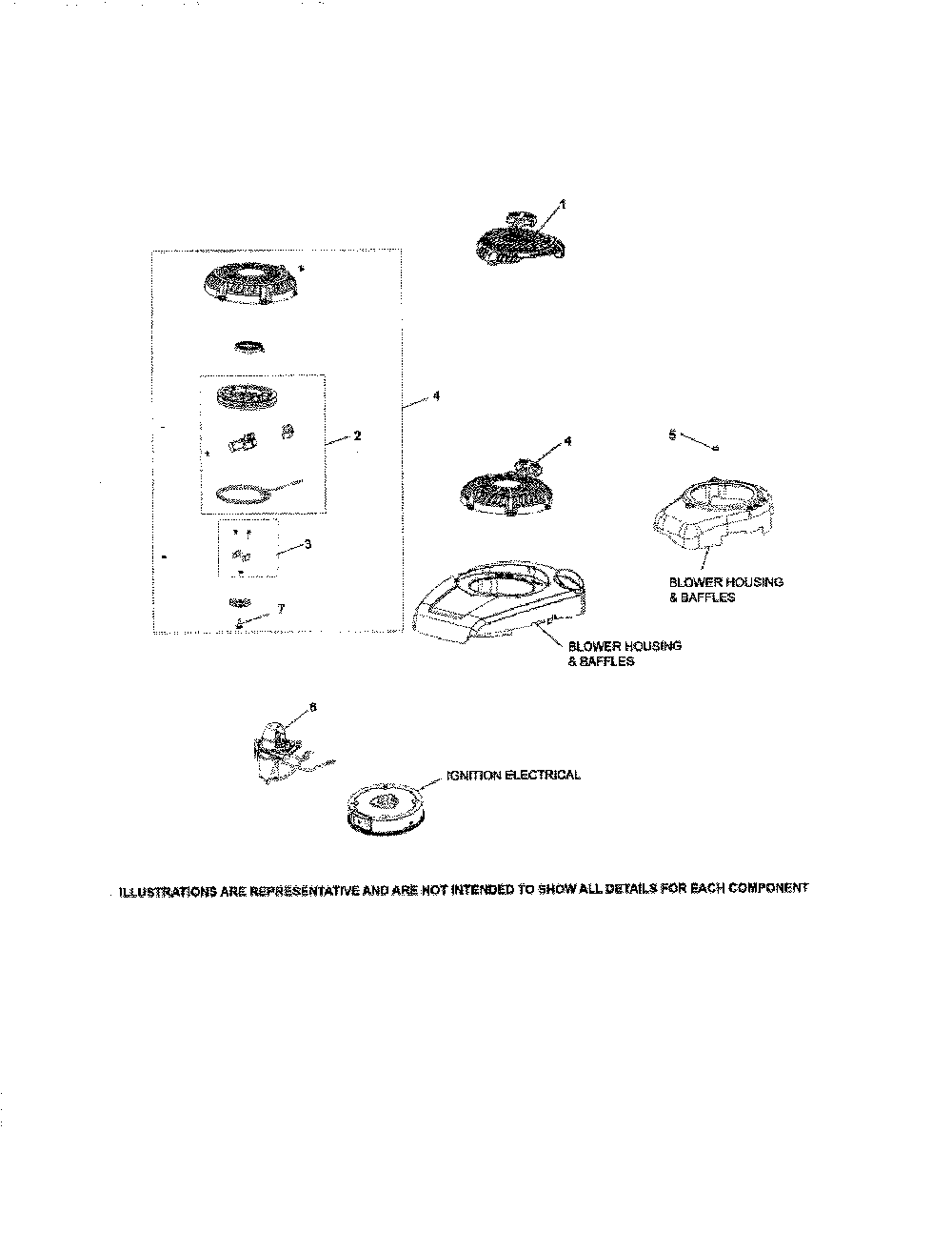 Starter Diagram and Parts List for HU675AWD-96145001500  Husqvarna Lawn Mower
