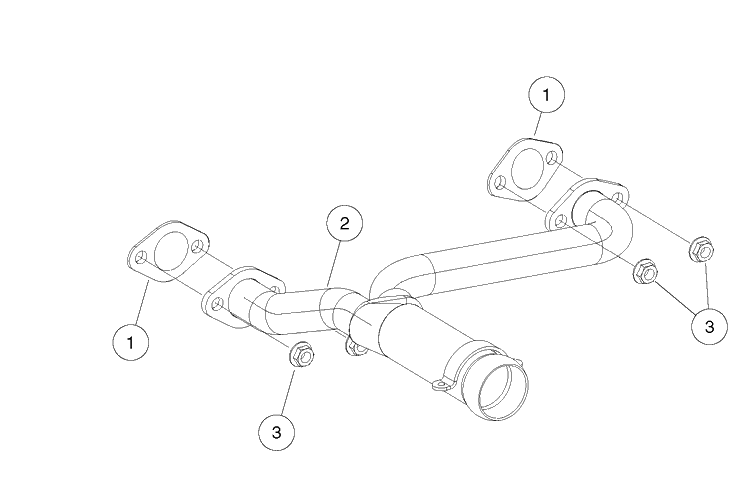 Exhaust Header - Kawasaki Gas Diagram and Parts List for HUV4421GXP 2009 Husqvarna Lawn Tractor