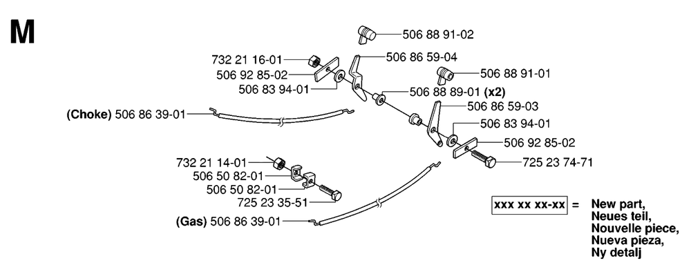 Controls 2 Diagram and Parts List for R15-V2 (953533701)(2006-01) Husqvarna Lawn Tractor